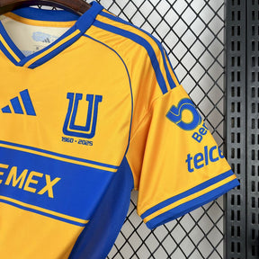 Camisa Tigres UANL 2025/26 Amarela - Versão Torcedor
