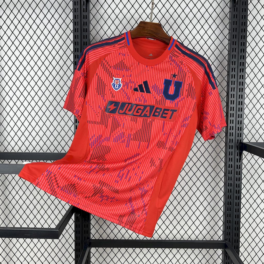 Camisa Universidade do Chile Away 2025/26 Laranja - Versão Torcedor