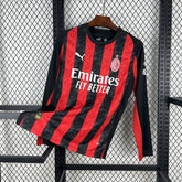 Camisa AC Milan Home 2025/26 Manga Longa - Modelo Torcedor