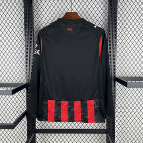 Camisa AC Milan Home 2025/26 Manga Longa - Modelo Torcedor