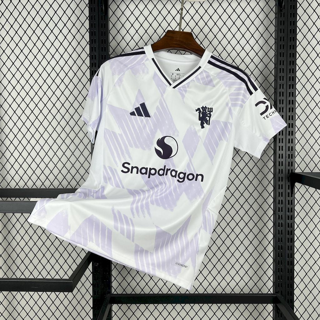 Camisa Manchester United Away 2025/26 Branca - Modelo Torcedor