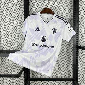 Camisa Manchester United Away 2025/26 Branca - Modelo Torcedor