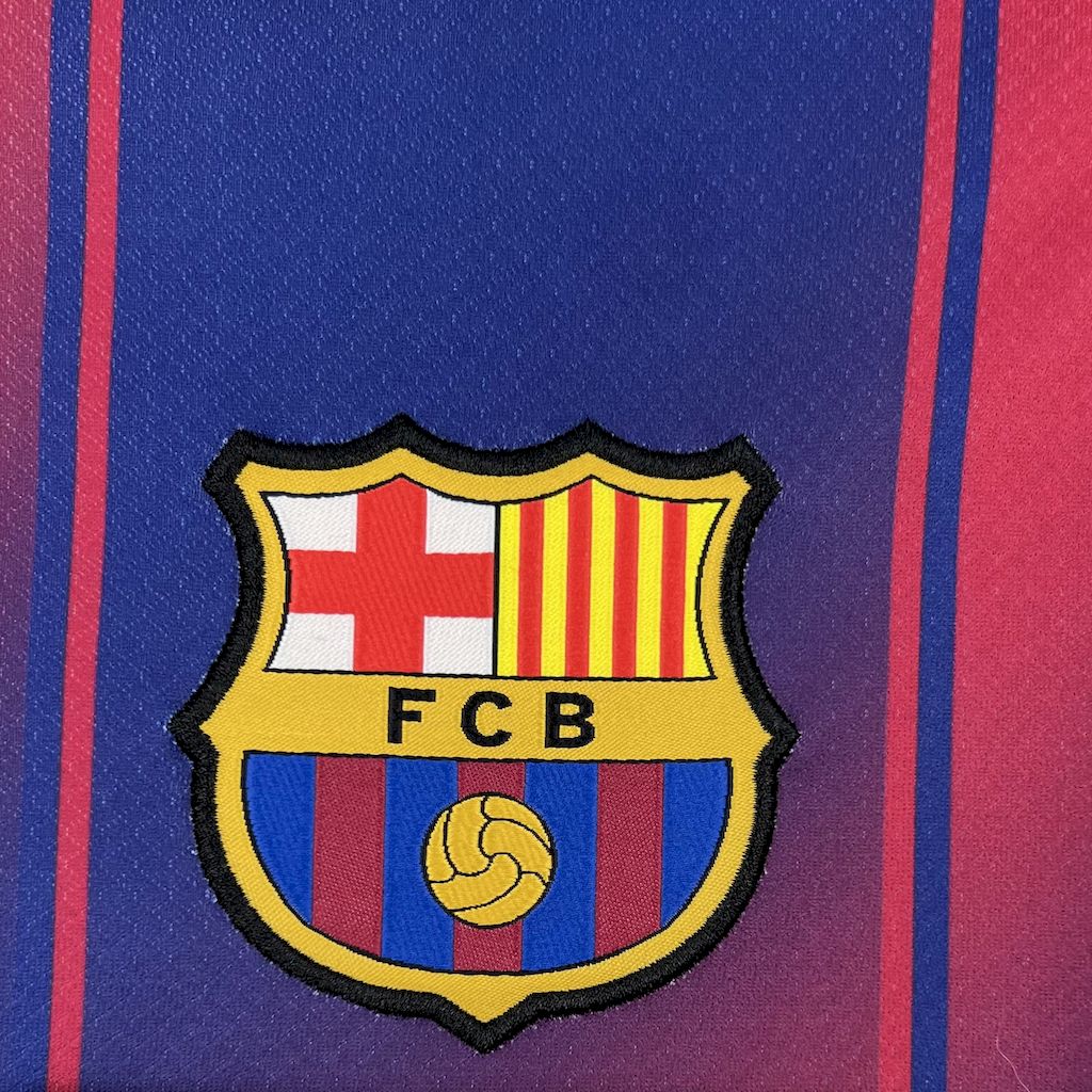 Camisa Barcelona Home 2025/26 Grená - Modelo Torcedor