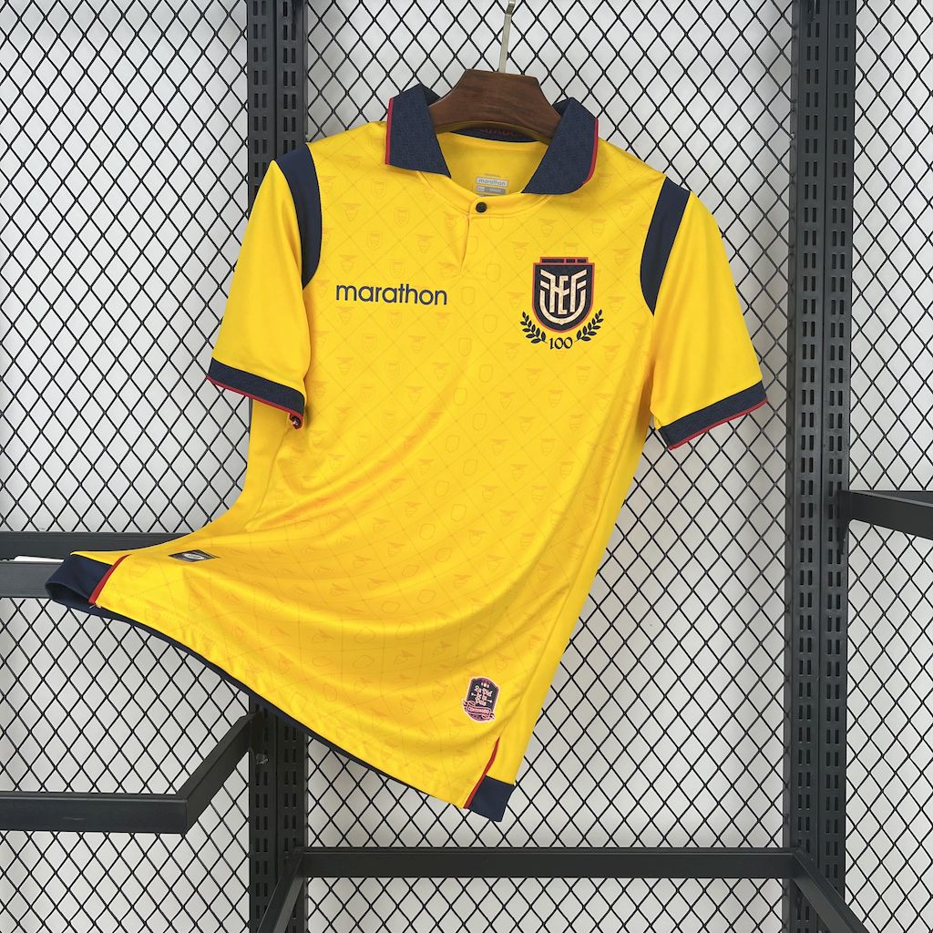 Camisa Seleção Equador I 2025 Amrela - Versão Torcedor