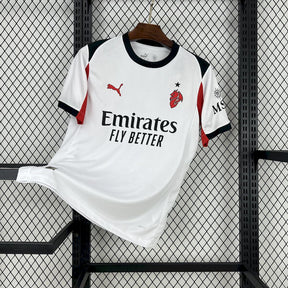 Camisa AC Milan Away 2025/26 Branca - Modelo Torcedor
