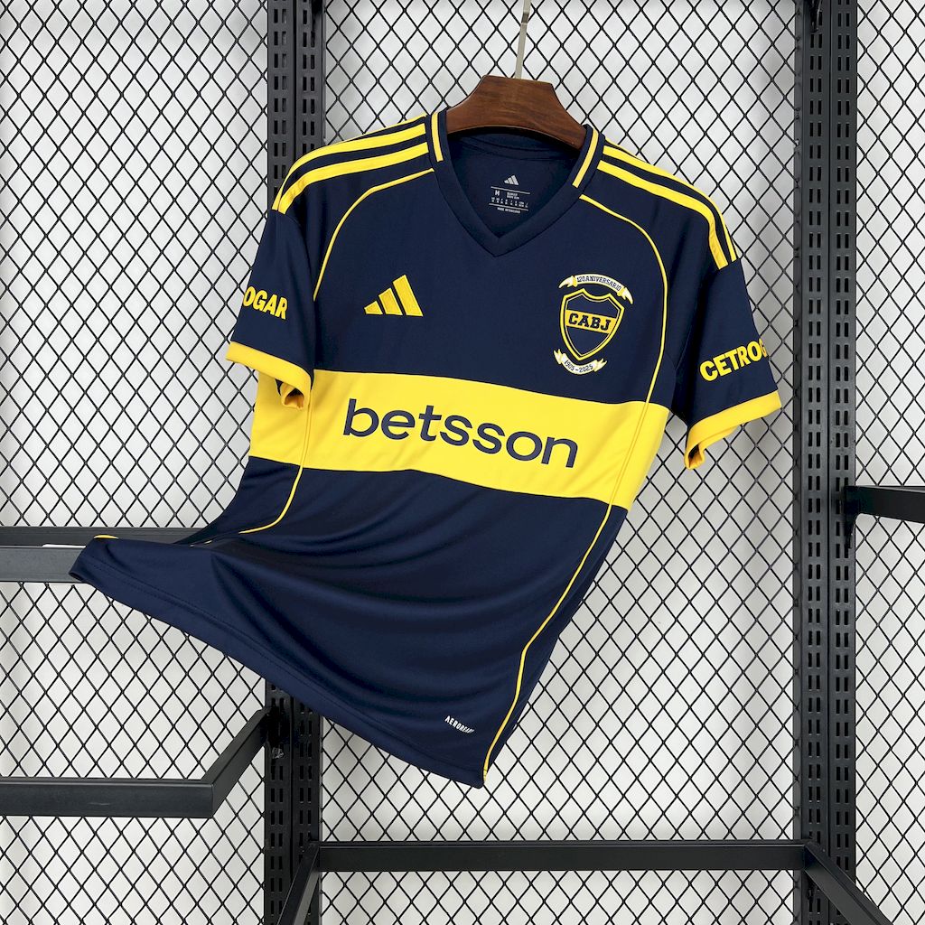 Camisa Boca Juniors Home 2025/26 Azul e Amarelo  - Modelo Torcedor