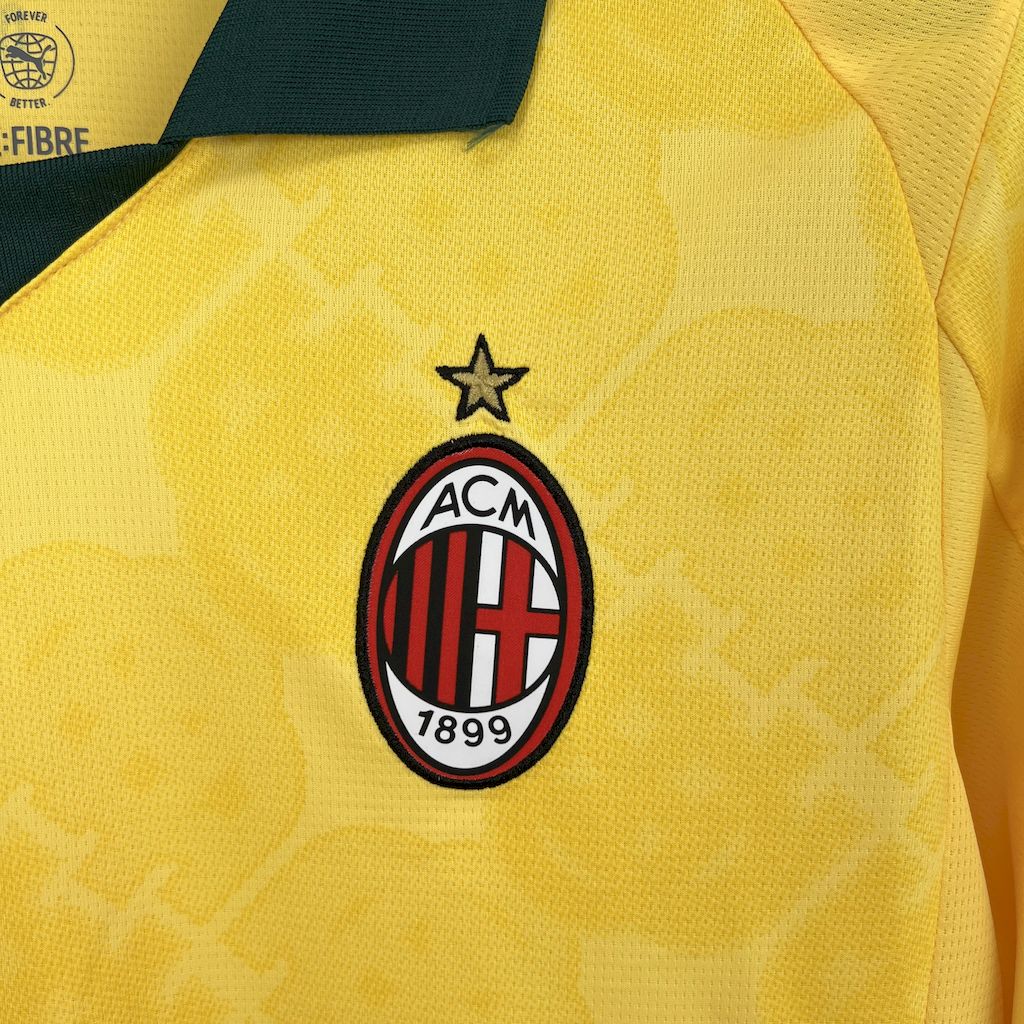 Camisa AC Milan Third 2025/26 Amarela - Modelo Torcedor