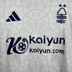 Camisa Nottingham Forest Away 2025/26 Branca - Modelo Torcedor