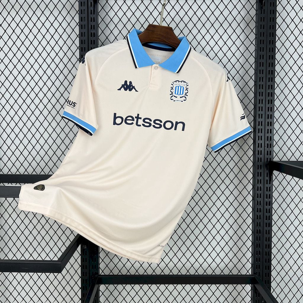 Camisa Racing Third 2025/26 Bege - Versão Torcedor