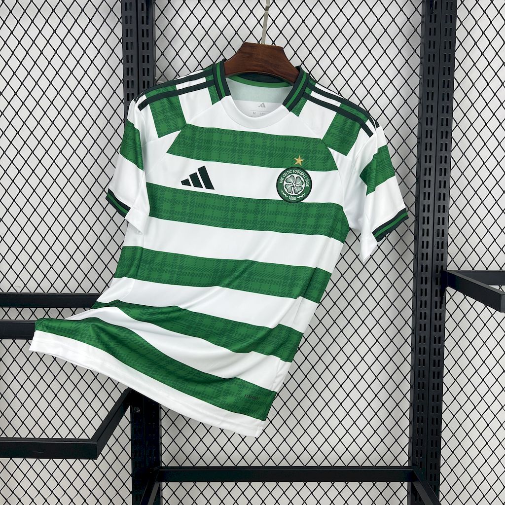 Camisa Celtic Home 2025/26 Verde e Branca - Modelo Torcedor