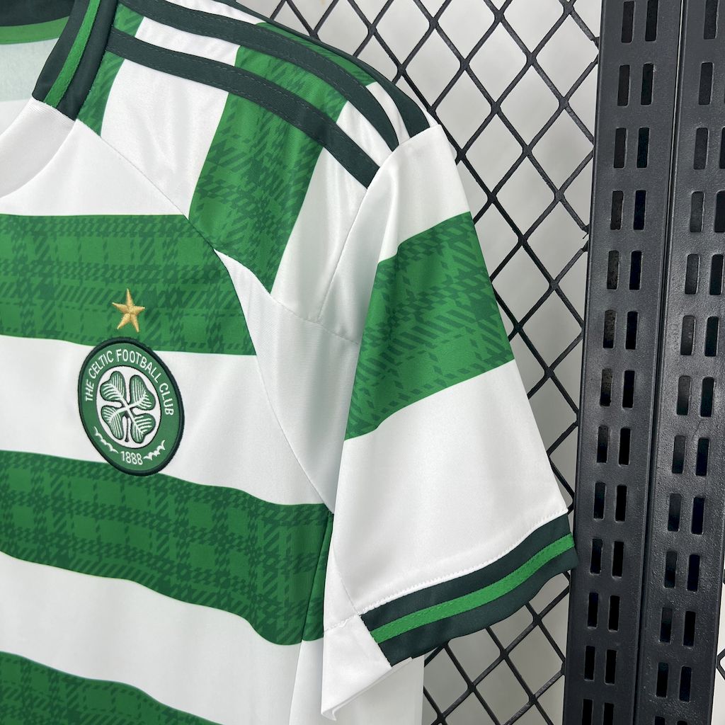 Camisa Celtic Home 2025/26 Verde e Branca - Modelo Torcedor