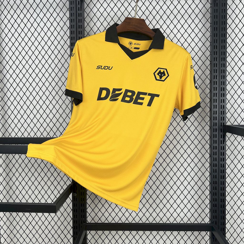 Camisa Wolverhampton Home 2025/26 Amarela - Versão Torcedor