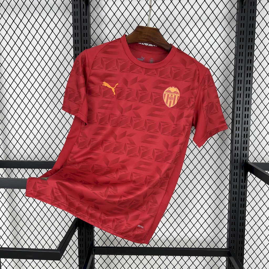 Camisa Valencia Away 2025/26 Vermelha - Versão Torcedor