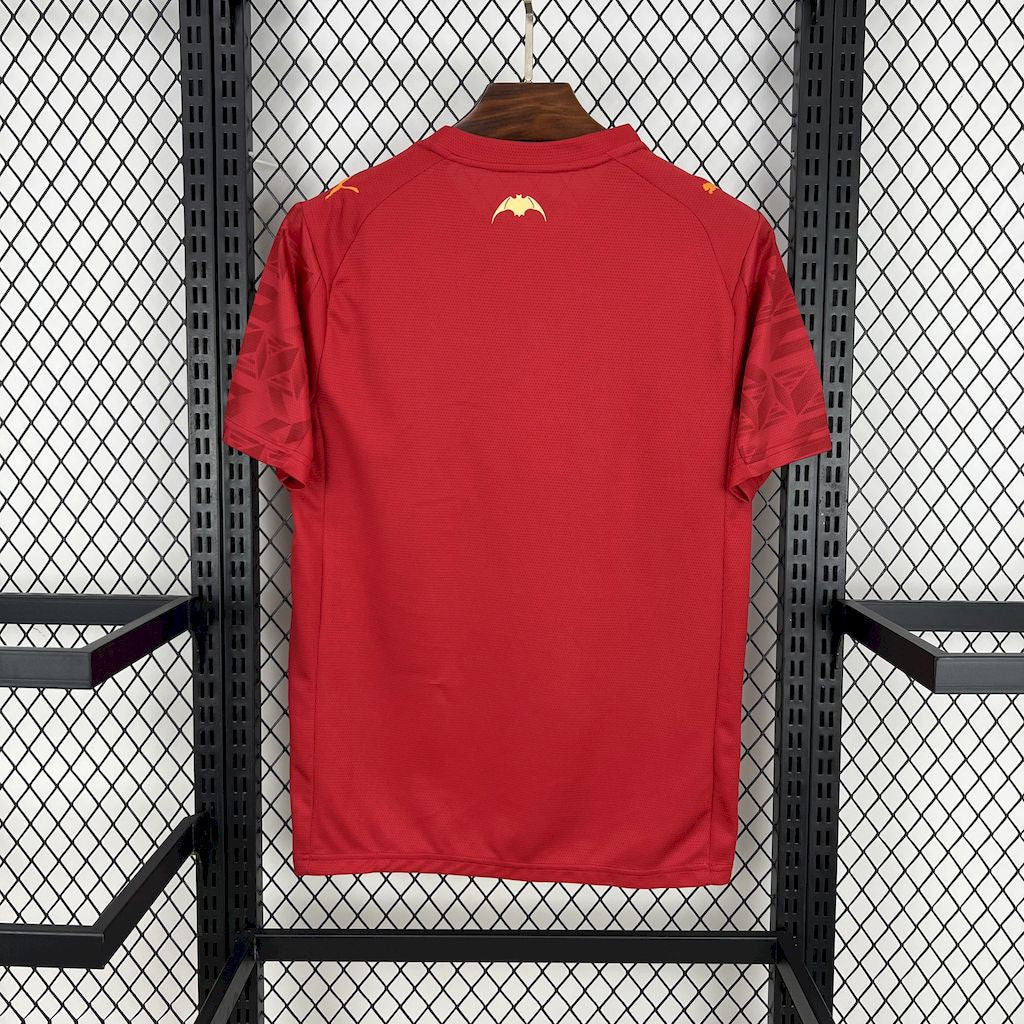 Camisa Valencia Away 2025/26 Vermelha - Versão Torcedor