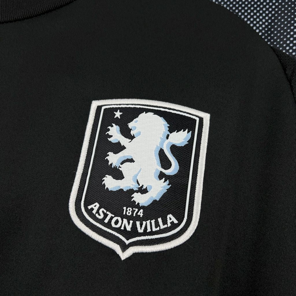 Camisa Aston Villa Away 2025/26 Preta - Versão Torcedor