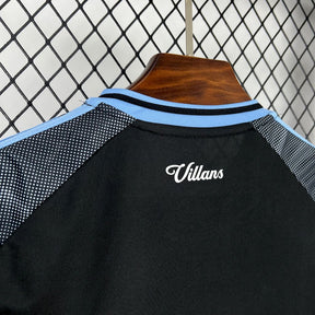 Camisa Aston Villa Away 2025/26 Preta - Versão Torcedor