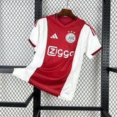 Camisa Ajax Home 2025/26 Vermelha e Branca - Versão Torcedor