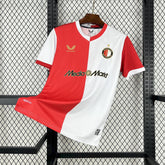 Camisa Feyenoord Home 2025/26 Branca e Vermelha - Modelo Torcedor