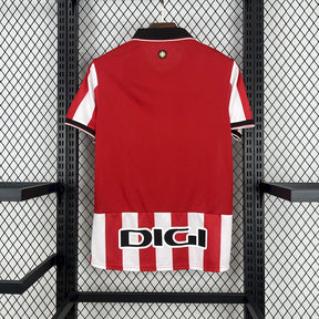 Camisa Athletic Bilbao Home 2025/26 Vermelha e Branca - Modelo Torcedor