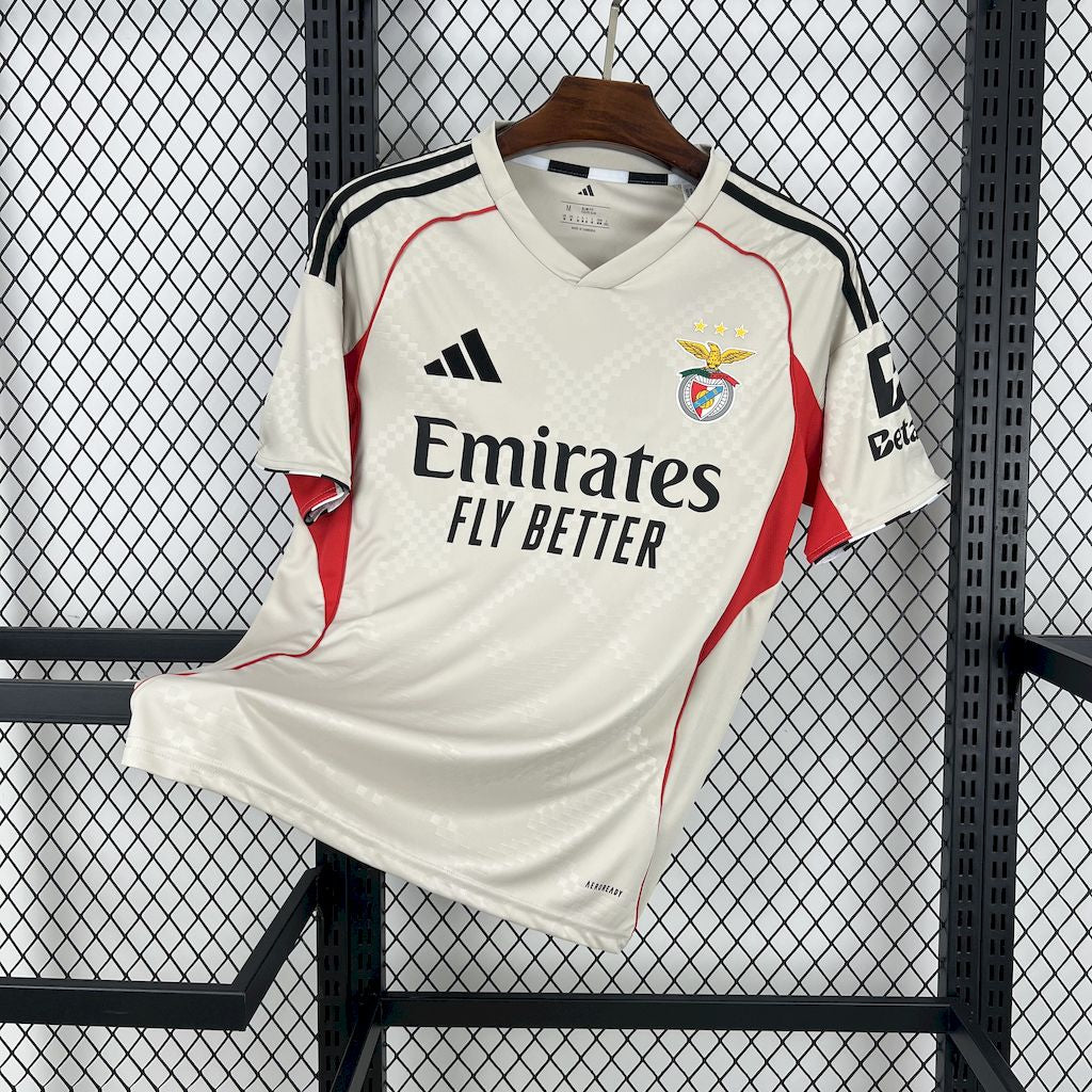 Camisa Benfica lI 2025/26 Bege - Modelo Torcedor