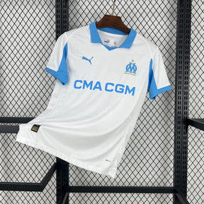 Camisa Olympique de Marseille Home 2025/26 Branca - Modelo Torcedor