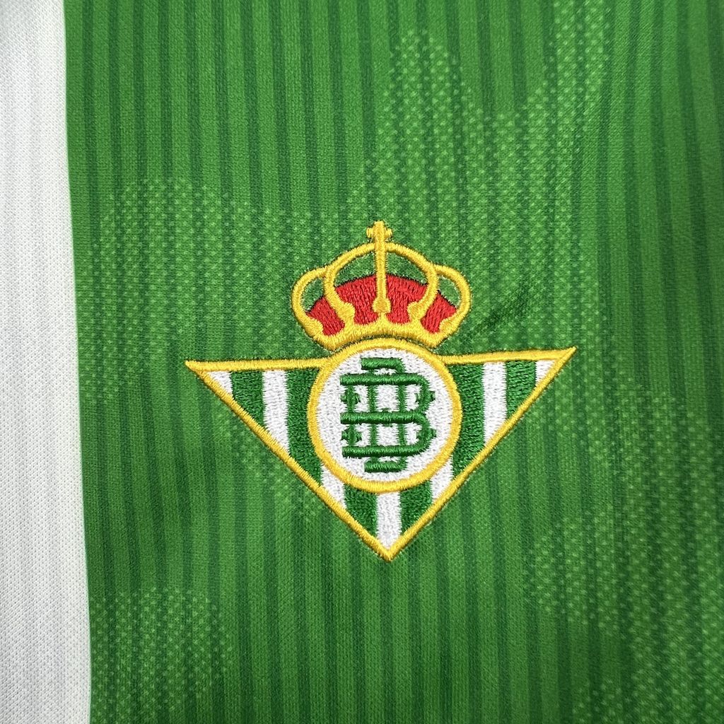 Camisa Real Betis Home 2025/26 Verde e Branca - Versão Torcedor