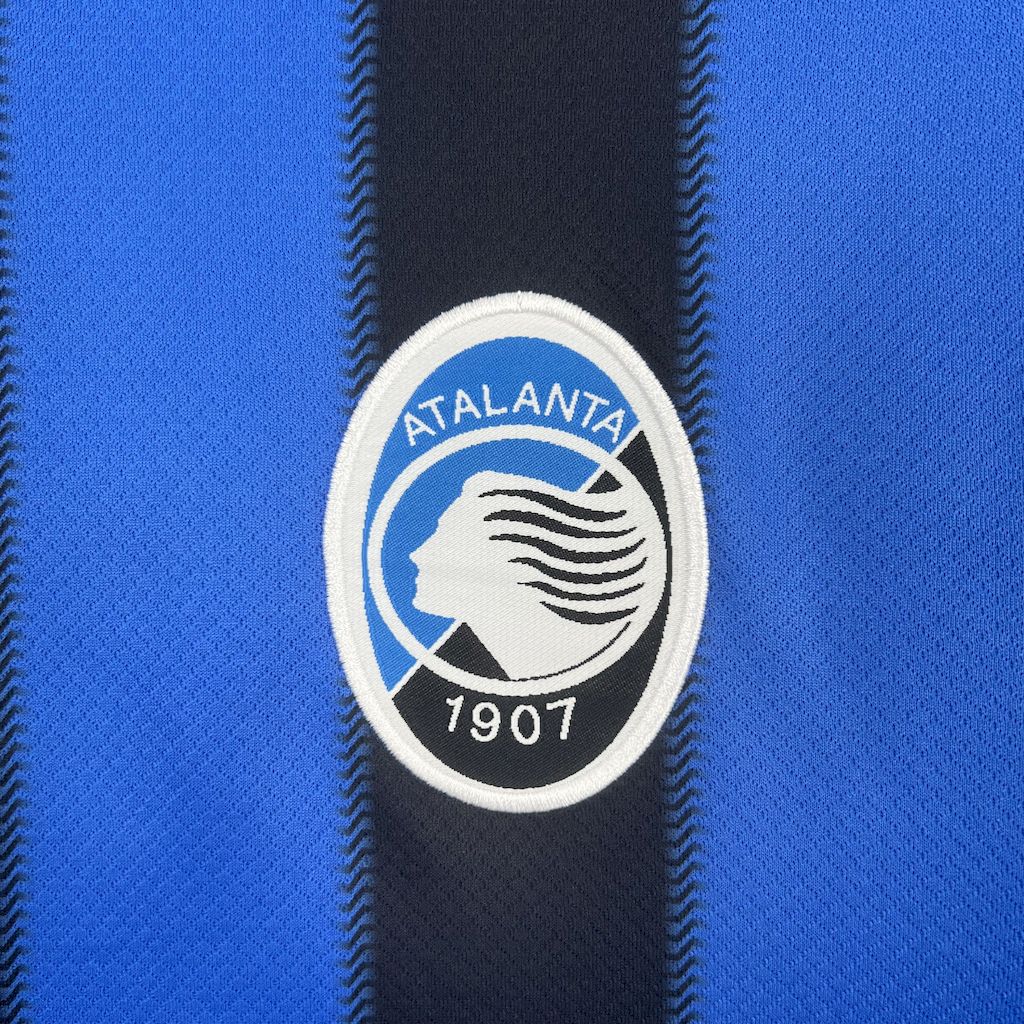 Camisa Atalanta Home 2025/26 Azul e Preto - Versão Torcedor