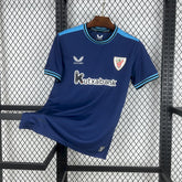 Camisa Athletic Bilbao Away 2025/26 Azul - Modelo Torcedor