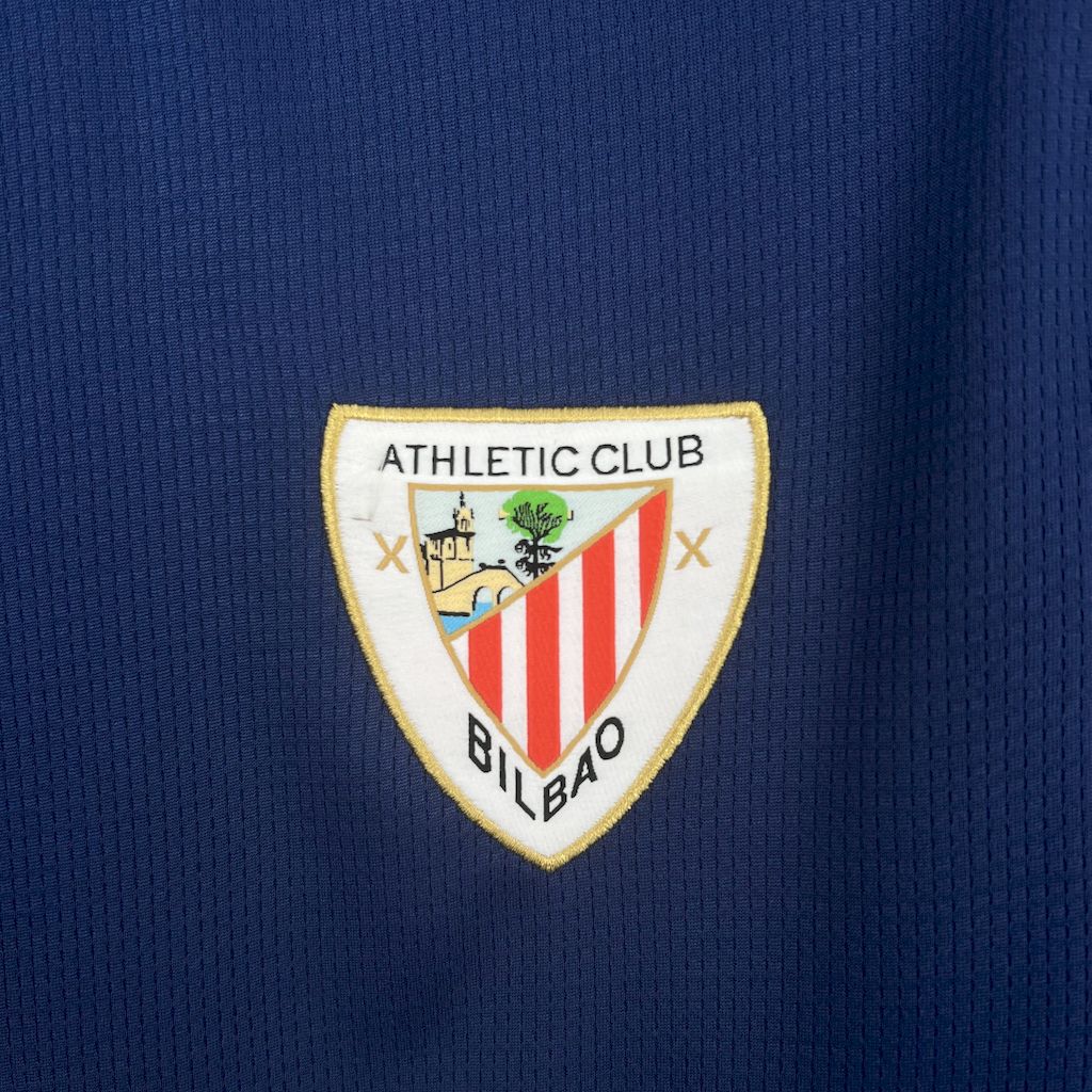 Camisa Athletic Bilbao Away 2025/26 Azul - Modelo Torcedor