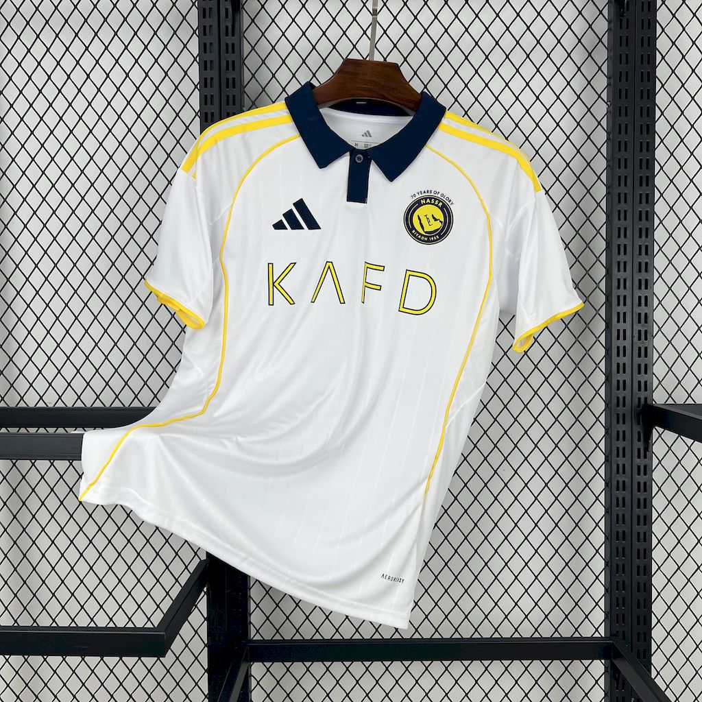 Camisa Al-Nassr Third 2025/26 Branca - Modelo Torcedor
