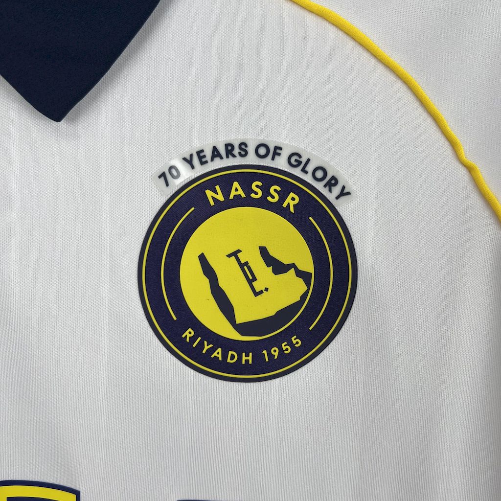 Camisa Al-Nassr Third 2025/26 Branca - Modelo Torcedor