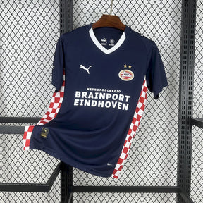 Camisa PSV Away 2025/26 Azul - Modelo Torcedor