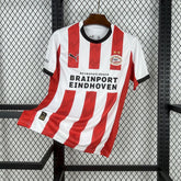 Camisa PSV Home 2025/26 Vermelha e Branca - Modelo Torcedor