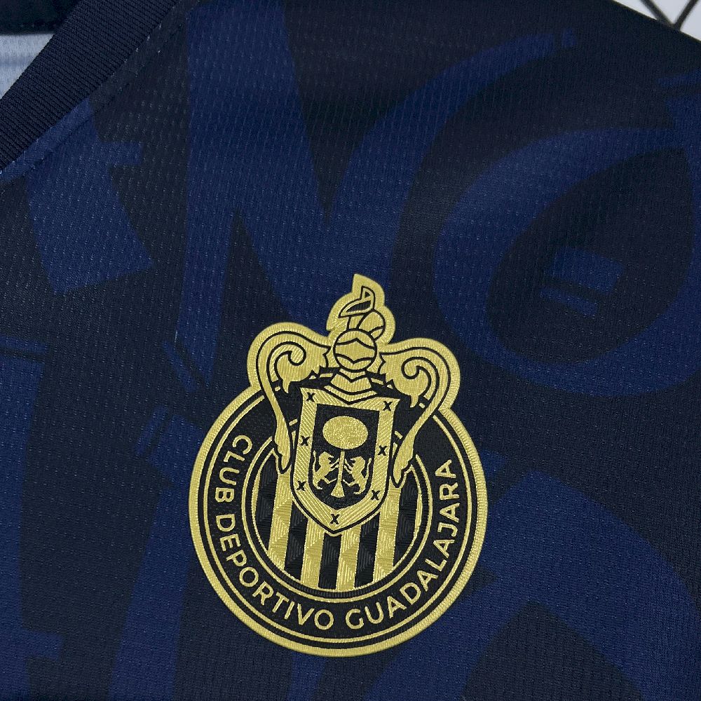 Camisa Clube Chivas Away 2025/26 Azul - Versão Torcedor