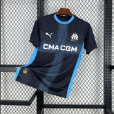 Camisa Olympique de Marseille Away 2025/26 Preta - Modelo Torcedor