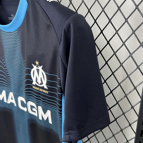 Camisa Olympique de Marseille Away 2025/26 Preta - Modelo Torcedor