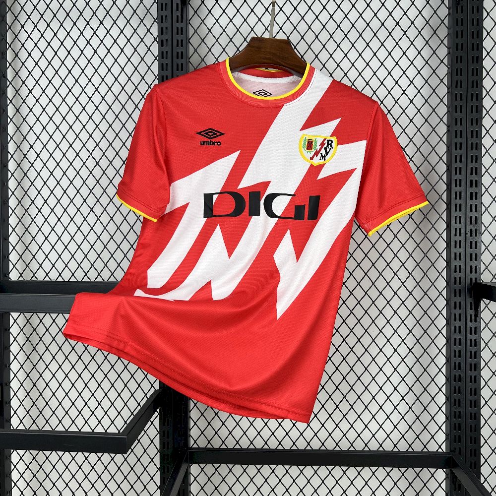Camisa Rayo Vallecano Home 2025/26 Vermelha- Versão Torcedor