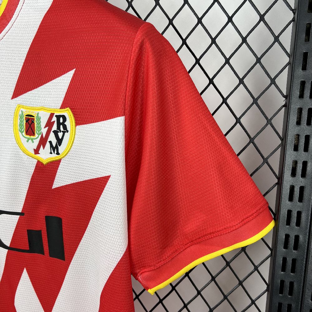 Camisa Rayo Vallecano Home 2025/26 Vermelha- Versão Torcedor