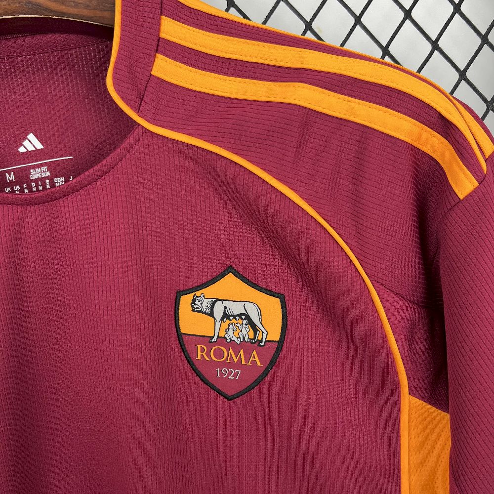 Camisa Roma Home 2025/26 Vinho - Modelo Torcedor