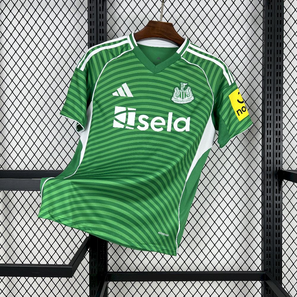 Camisa Newcastle Away 2025/26 Verde - Modelo Torcedor
