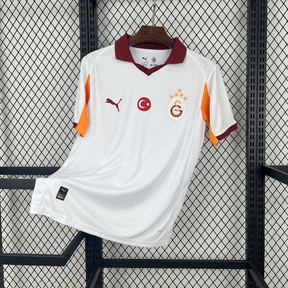 Camisa Galatasaray Away 2025/26 Branca - Modelo Torcedor