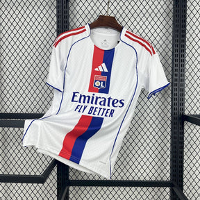 Camisa Lyon Home 2025/26 Branca - Modelo Torcedor