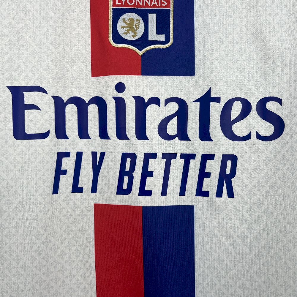 Camisa Lyon Home 2025/26 Branca - Modelo Torcedor