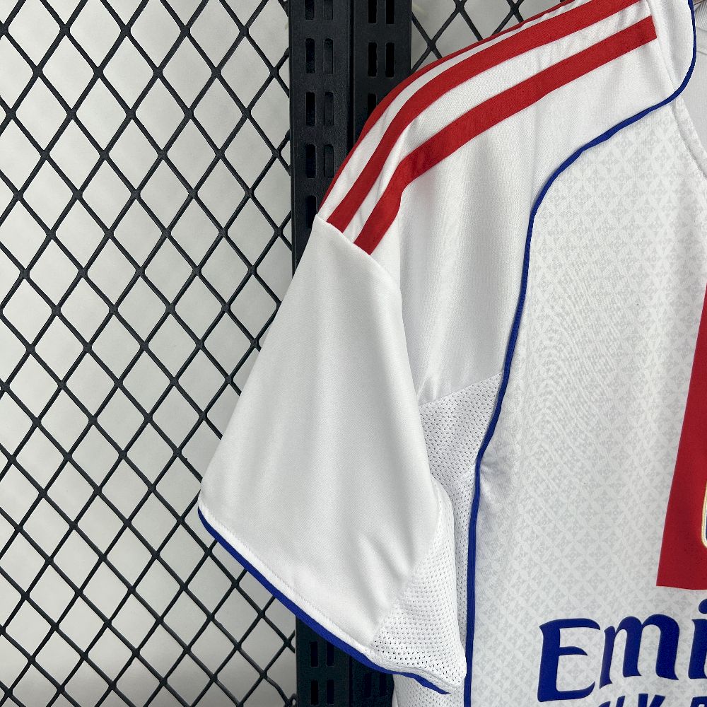 Camisa Lyon Home 2025/26 Branca - Modelo Torcedor