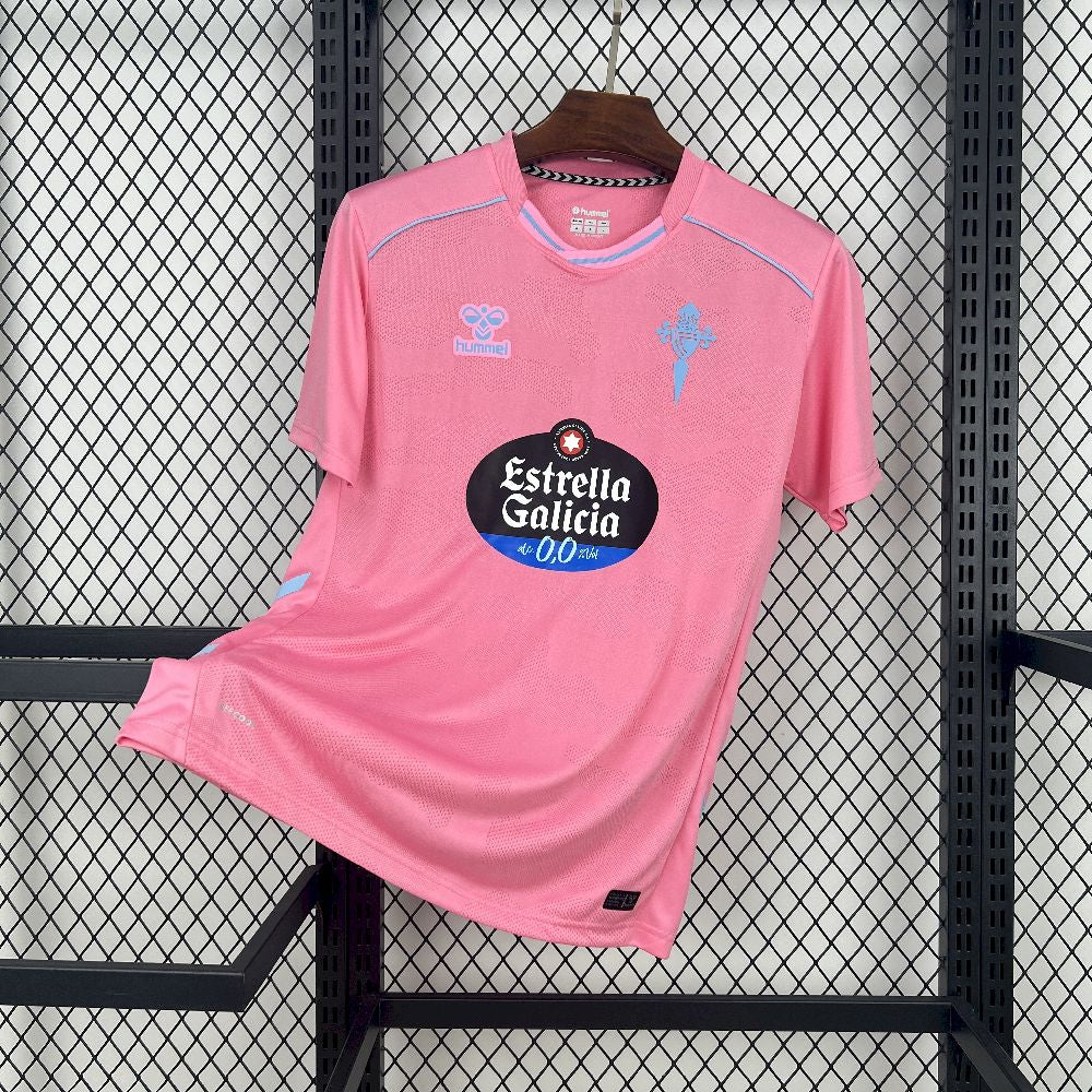 Camisa Celta de Vigo Third 2025/26 Rosa - Versão Torcedor