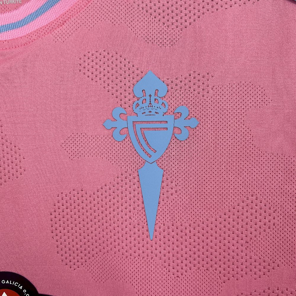 Camisa Celta de Vigo Third 2025/26 Rosa - Versão Torcedor