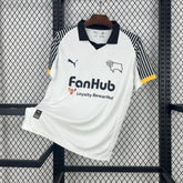 Camisa Derby County Home 2025/26 Branca - Versão Torcedor