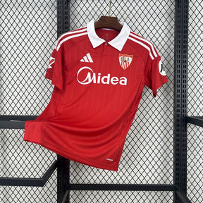 Camisa Sevilla Away 2025/26 Vermelha- Versão Torcedor