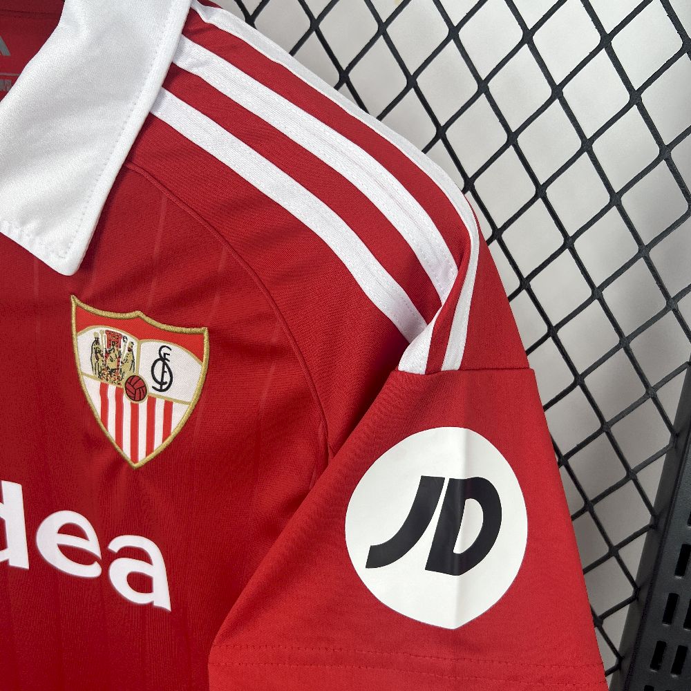 Camisa Sevilla Away 2025/26 Vermelha- Versão Torcedor