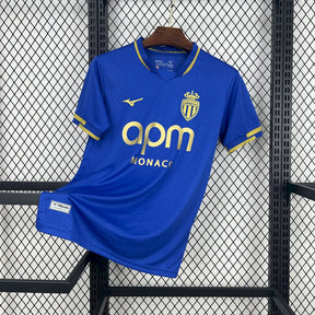 Camisa Monaco Away 2025/26 Azul - Modelo Torcedor